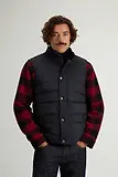 Thumbnail 2 of Woolrich Men's Crinkle Nylon Bering Quilted Vest - Melton Blue
