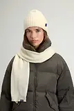 Thumbnail 2 of Woolrich Women's Made in Italy Wool-Blend Beanie and Scarf Gift Set - Milky Cream