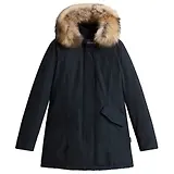 Thumbnail 1 of Woolrich Women's Ramar Cloth Arctic Parka with Detachable Fur Trim - Dark Navy