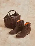 Thumbnail 9 of Penelope Chilvers Women's Cassidy Suede Embroidered Boots - Bitter Chocolate