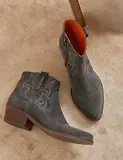 Thumbnail 2 of Penelope Chilvers Women's Cassidy Suede Embroidered Boots - Slate