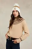 Thumbnail 3 of Holland Cooper Chelsea Merino Beanie Bobble Hat - Camel
