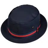 Thumbnail 2 of Stetson Classic Band Pork Pie Cloth Hat - Dark Navy