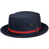 Thumbnail 7 of Stetson Classic Band Pork Pie Cloth Hat - Dark Navy