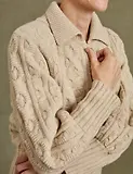 Thumbnail 5 of Penelope Chilvers Women's Cornwall Wool Cardigan - Cream