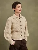 Thumbnail 2 of Penelope Chilvers Women's Cornwall Wool Cardigan - Cream