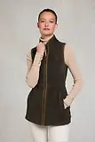 Thumbnail 3 of Holland Cooper Women's Country Longline Fleece Gilet - Khaki