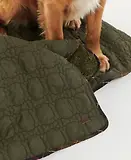 Thumbnail 4 of Barbour Dog Bone Quilted Blanket - Dark Olive