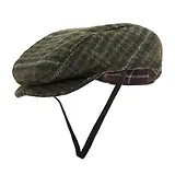 Thumbnail 1 of Barbour Wilkin Dog Flat Cap - Olive Check