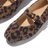 Thumbnail 4 of FitFlop Women's DELICATO Leopard Suede Mary Janes - Chocolate Mix