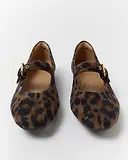 Thumbnail 9 of FitFlop Women's DELICATO Leopard Suede Mary Janes - Chocolate Mix