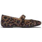 Thumbnail 1 of FitFlop Women's DELICATO Leopard Suede Mary Janes - Chocolate Mix