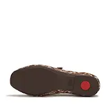 Thumbnail 6 of FitFlop Women's Delicato Leather Pony-Hair Mary Janes - Brown / White