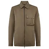 Thumbnail 1 of Belstaff Men's Cotton Gabardine Drome Overshirt - Major Brown
