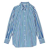 Thumbnail 1 of Joules Women's Amilla Longline Relaxed Fit Shirt - Blue/White