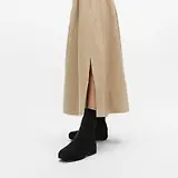 Thumbnail 2 of FitFlop Women's F-LUMA Stretch Suede Demi-Wedge Mid-Calf Boots - All Black