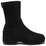 Thumbnail 1 of FitFlop Women's F-LUMA Stretch Suede Demi-Wedge Mid-Calf Boots - All Black