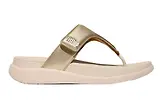 Thumbnail 1 of FitFlop Women's F-MODE GO Adjustable Toe-Post Sandals - Platino