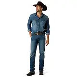Thumbnail 3 of Ariat Men's Denim Retro Fit Shirt - Stone