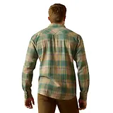Thumbnail 2 of Ariat Men's Huxlee Retro Fit Western Shirt - Deep Teal
