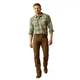 Thumbnail 3 of Ariat Men's Huxlee Retro Fit Western Shirt - Deep Teal