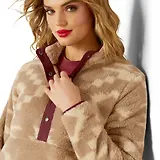 Thumbnail 3 of Ariat Women's Berber Snap Front Sweatshirt - Lone Ridge Print