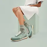 Thumbnail 3 of FitFlop x Pantone Women's Retro-Q Suede Trainers - Frosty Green