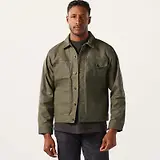 Thumbnail 7 of Filson Tin Cloth Short Lined Cruiser Jacket - Military Green