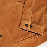 Thumbnail 3 of Filson Men's Suede Short Cruiser Roughout Suede Jacket - Saddle Brown