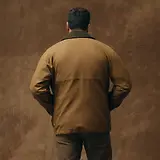 Thumbnail 4 of Filson Men's Lined Tin Cloth Field Jacket - Dark Tan