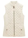 Thumbnail 1 of Joules Women's Minx Showerproof Diamond Quilted Gilet - Cream