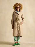 Thumbnail 2 of Joules Women's Hensley Waterproof Longline Coat - Tan Brown