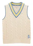 Thumbnail 1 of Joules Women's Deuce Cable Knitted Vest - Cream