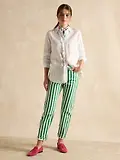 Thumbnail 4 of Joules Women's Selene Linen Ruffle Shirt - White