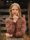 Thumbnail 2 of Joules Women's Rodeo Cardigan - Chocolate Brown