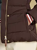 Thumbnail 6 of Joules Women's Aspen Showerproof Padded Coat with Faux Fur Hood - Chocolate Brown