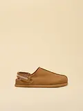 Thumbnail 2 of Joules Women's Suede Faux Fur Lined Clogs - Chestnut Brown