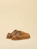 Thumbnail 3 of Joules Women's Suede Faux Fur Lined Clogs - Chestnut Brown