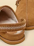 Thumbnail 7 of Joules Women's Suede Faux Fur Lined Clogs - Chestnut Brown