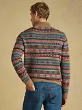 Thumbnail 3 of Joules Men's Fairisle Wool Rich Quarter Zip Jumper - Multi