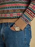Thumbnail 4 of Joules Men's Fairisle Wool Rich Quarter Zip Jumper - Multi