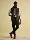 Thumbnail 2 of Joules Men's Greenfield Full Zip Fleece Gilet - Green