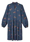 Thumbnail 1 of Joules Women's Petunia Frill Neck Dress - Navy