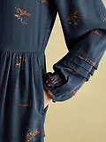 Thumbnail 6 of Joules Women's Petunia Frill Neck Dress - Navy
