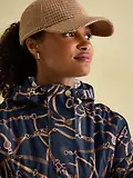 Thumbnail 6 of Joules Women's Holkham Waterproof Packable Hooded Raincoat - Navy Blue Bridle