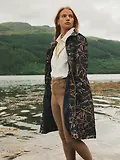 Thumbnail 9 of Joules Women's Holkham Waterproof Packable Hooded Raincoat - Navy Blue Bridle