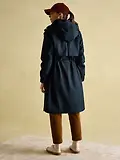 Thumbnail 3 of Joules Women's Harpsden Waterproof Long Hooded Raincoat - Navy