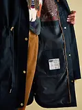 Thumbnail 7 of Joules Women's Harpsden Waterproof Long Hooded Raincoat - Navy