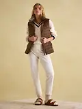 Thumbnail 7 of Joules Women's Beckley Padded Showerproof Gilet - Chestnut