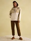 Thumbnail 4 of Joules Women's Tilly Quarter Zip Fleece - Neutral